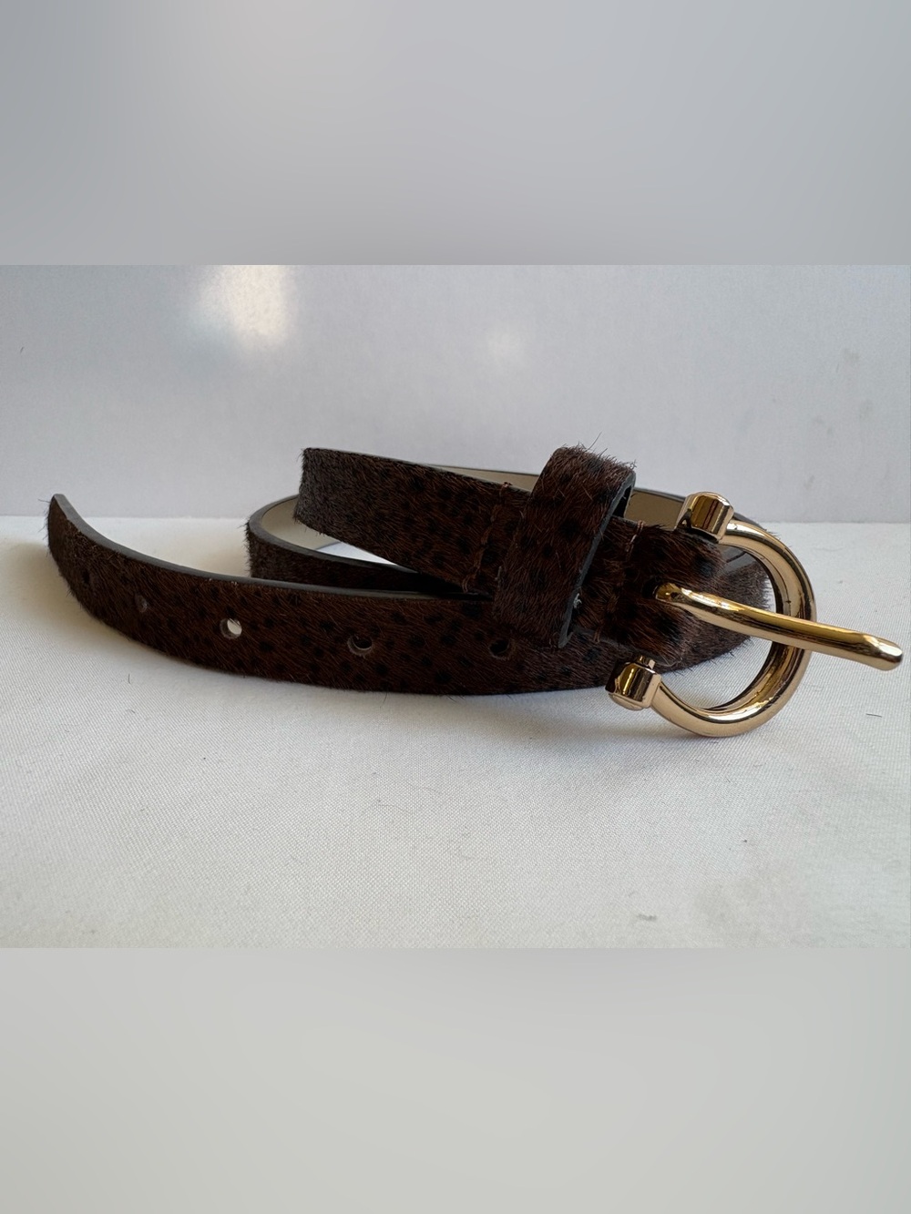 Linea Pelle mohair belt
